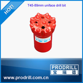 China T45-89mm uniface drill bit for Quarry &amp; mining supplier