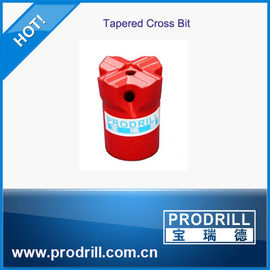China Tapered cross drill bits dia33-40mm for stonework supplier