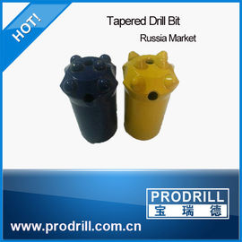 China 32mm-40mm tapered button drill bit for Russia market supplier