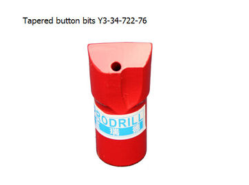 China Tapered button bits Y3-34-722-76  for india, sweden, west africa,etc supplier