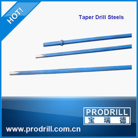 China Chisel Cross Button Bit Tapered Steel Drill Rod for Quarry supplier