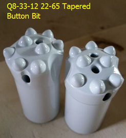 China Q8-33-12 22-65 Tapered Button Bit  for quarrying supplier