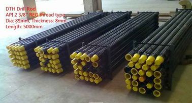 China DTH drill pipe, diameter 89mm, L=5000mm, wall thickness 8mm supplier
