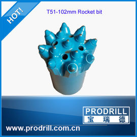 China Drilling Rock Tools T38, T45, T51 102mm Rocket Drill Bit supplier
