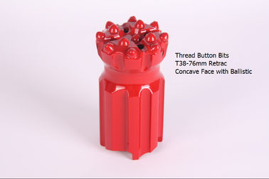 China Thread Button Bits T38-76mm Retrac Concave Face with Ballistic supplier