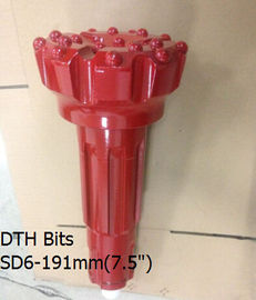 China DTH Button bits SD6 - 191mm(7.5&quot;) in diameter range between 152 mm - 203 mm supplier