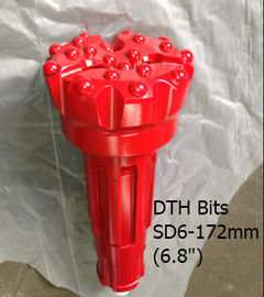 China DTH Button bits SD6 - 172mm(6.8&quot;) in diameter range between 152 mm - 203 mm supplier