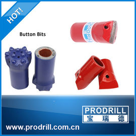 China Tungsten Carbide Insert 7~12 Degree Dia. 30~44mm Taper Button Cross Chisel Bit supplier