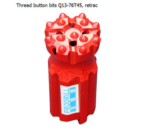 China Thread button bits Q13-76T45,retrac supplier