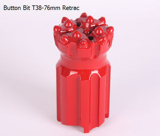 China Thread Button Bits  T38 76mm Cross Bits with Retrac body supplier