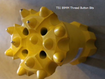 China T51 102mm Thread button bits for rock drilling supplier