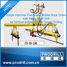 China Pneumatic Mobile Rock Driller for Vertical and Horizontal Drilling supplier