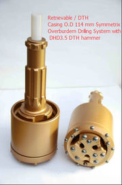 China Retrievable Casing O.D 114 mm Symmetrix Overburdern Drilling System with DHD3.5 hammer supplier