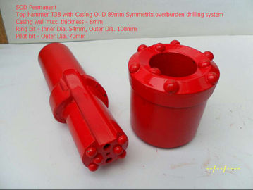 China Top hammer T38 with Casing O. D 89mm Symmetrix overburden drilling system supplier