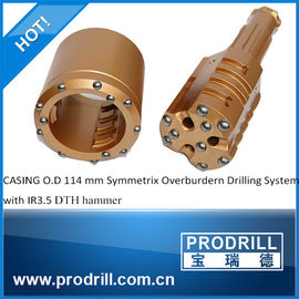 China DTH hammer DHD3.5 Symmetrix Overburdern Drilling System casing 114mm supplier