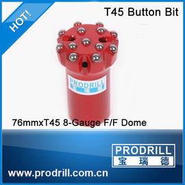 China Thread button bits T45-76mm supplier