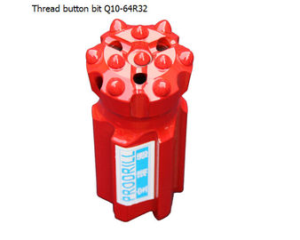 China Q10-64mm R32 Thread Button Bits from Prodrill supplier