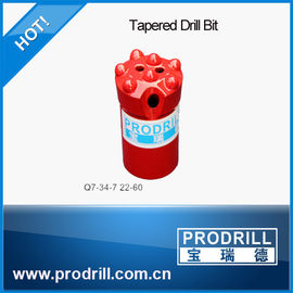 China Q7-34-7 22-60  Tapered button drill bit supplier