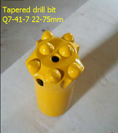 China Q7-41-7 22-75mm tapered button drill bit supplier