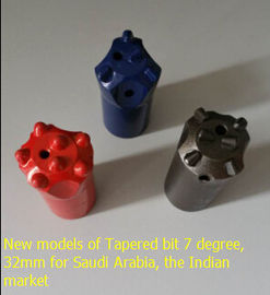 China New models of tapered drill bit 7 degree 32mm for Saudi Arabia and the Indian market supplier