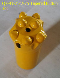 China Q7-41-7 22-75 Tapered Button Bit for quarrying and mining supplier