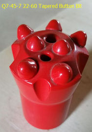 China Q7-45-7 22-60 Tapered Button Bit for quarrying supplier