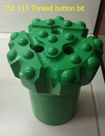 China T51- 115 with 19 button bits ,YK05 Threaded  button Bit from PRODRILL supplier