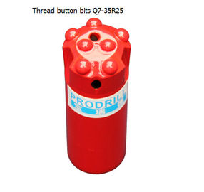 China Q7-35  R25 Thread Button Bits from Prodrill supplier