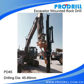 China Hydraulic Excavator Mounted Rock Drilling Rig supplier