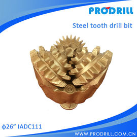 China 26&quot;IADC111 Steel tooth tricone rotary drill bit supplier