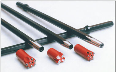 China Taper degree 7, 11, 12, 22*108mm shank size hexagonal tapered drill rod for stone quarrying supplier