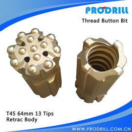 Thread Button Bit, T45-64mm, Retrac, F/F, 13buttons supplier