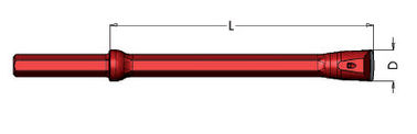 long life service Cross  & chisel type hexagonal shank 22*108mm integral drill steels supplier